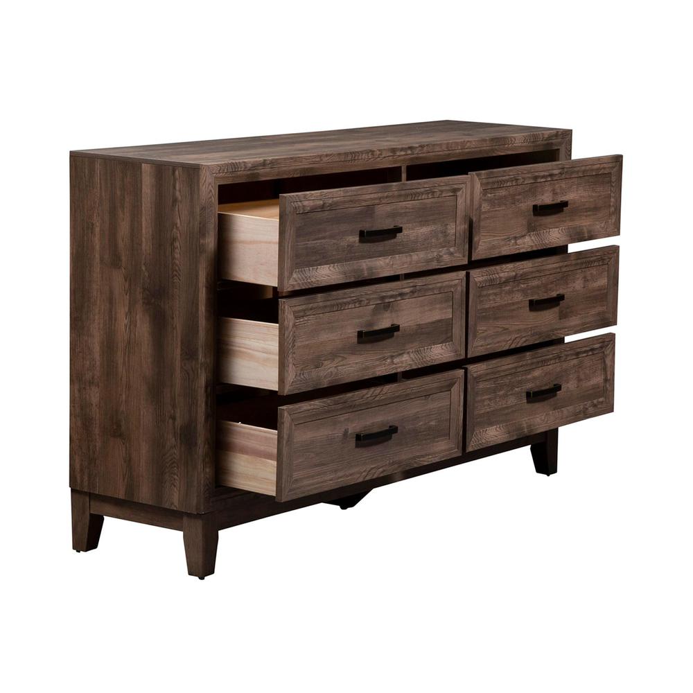 Ridgecrest 6 Drawer Dresser in Cobblestone