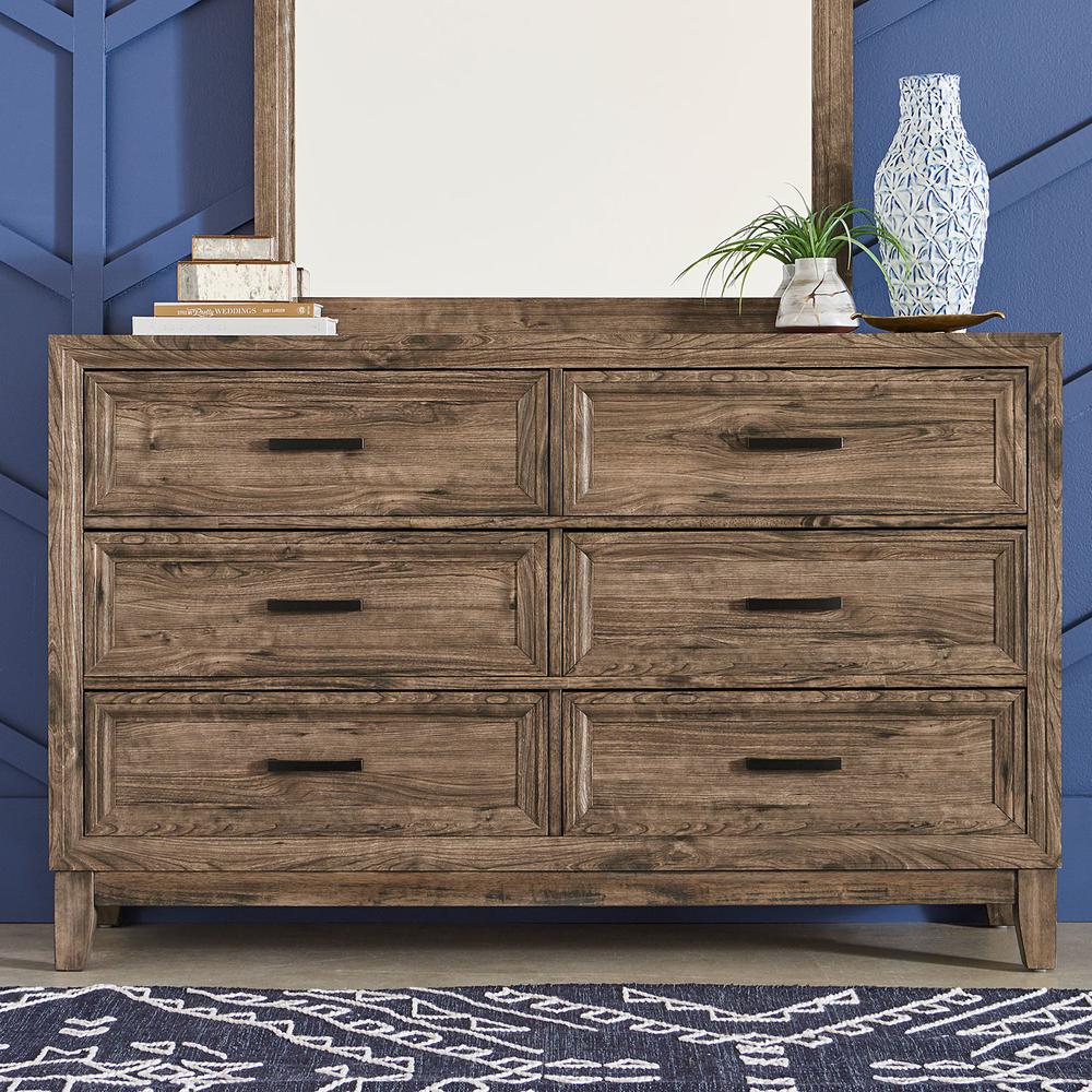 Ridgecrest 6 Drawer Dresser in Cobblestone