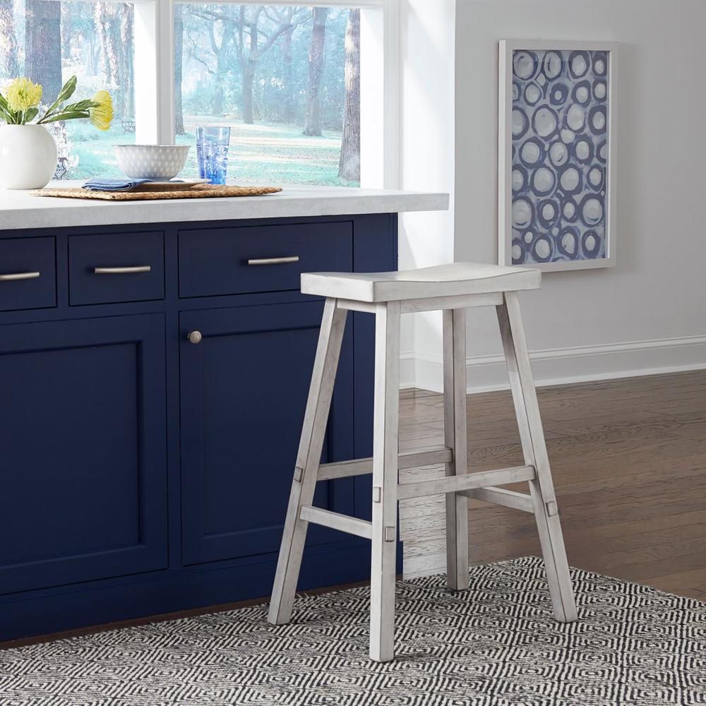 Creations 30 Inch Sawhorse Stool- White in Various