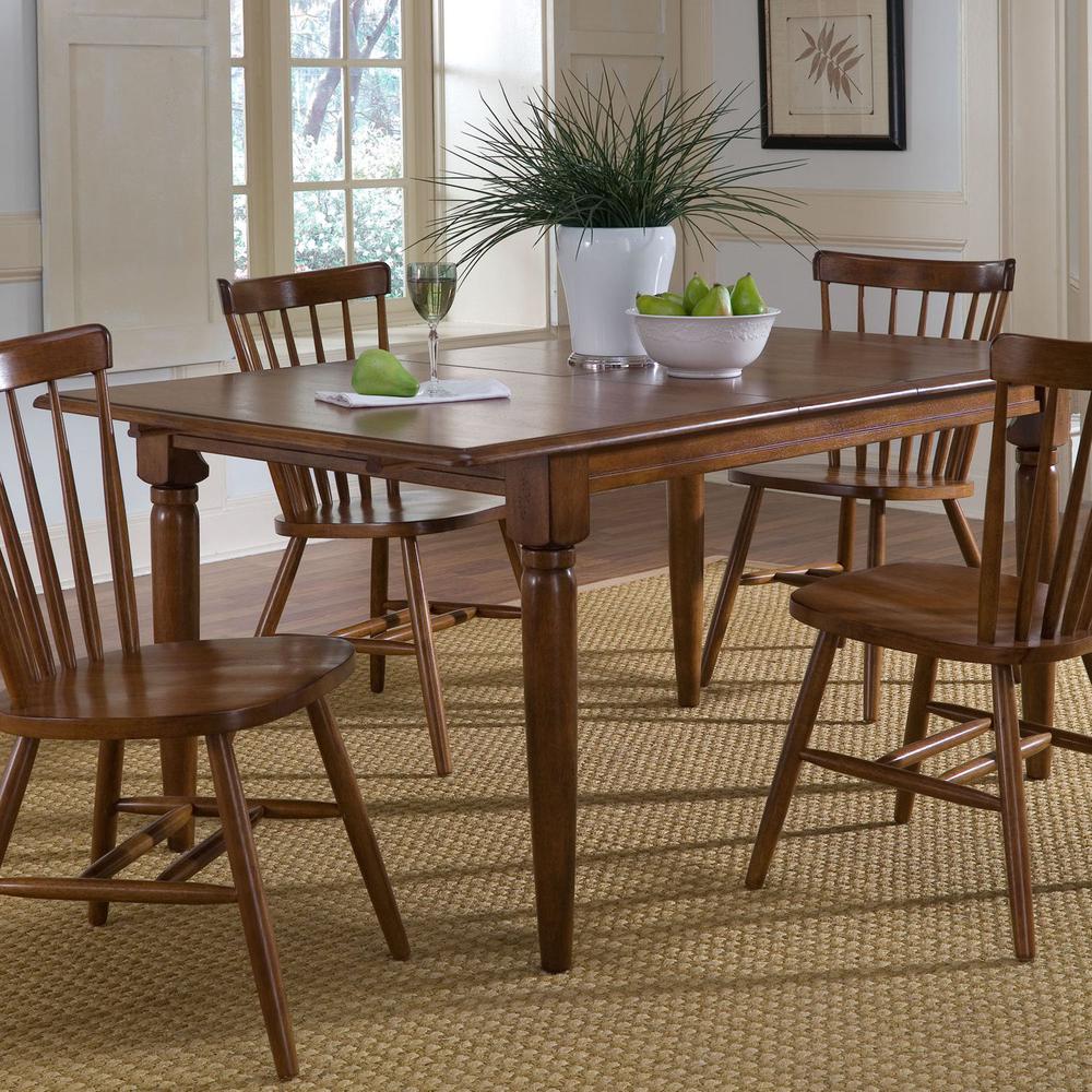 Creations Butterfly Leaf Table - Tobacco in Various