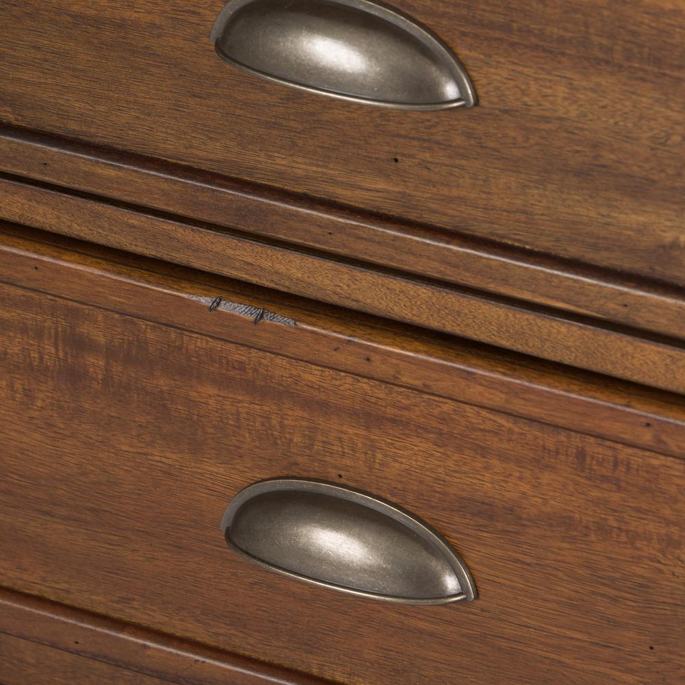 Arlington House Complete 2 Piece Desk in Cobblestone Brown