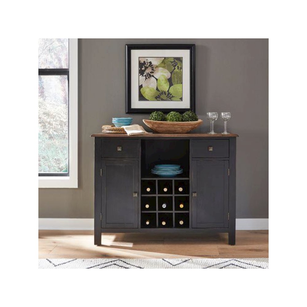 Carolina Crossing Server- Black in Black w/ Antique Honey Top