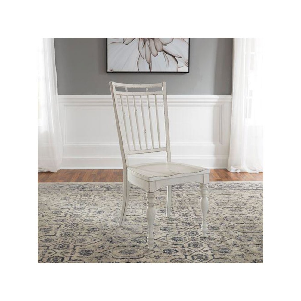 5 Piece Drop Leaf Table Table Dining Room Set with 4 Spindle Back Side Chairs