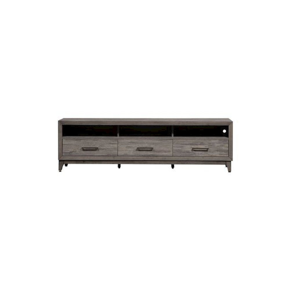 Mercury 76 Inch TV Console in Driftwood Gray