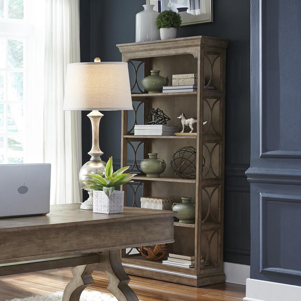 Simply Elegant Bookcase in Heathered Taupe