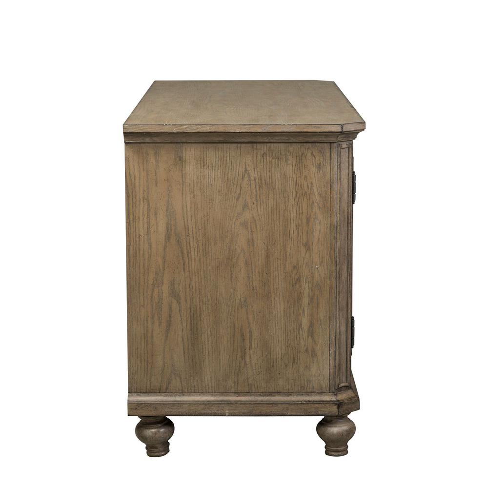 Simply Elegant 3 Piece Desk & Hutch Set in Heathered Taupe