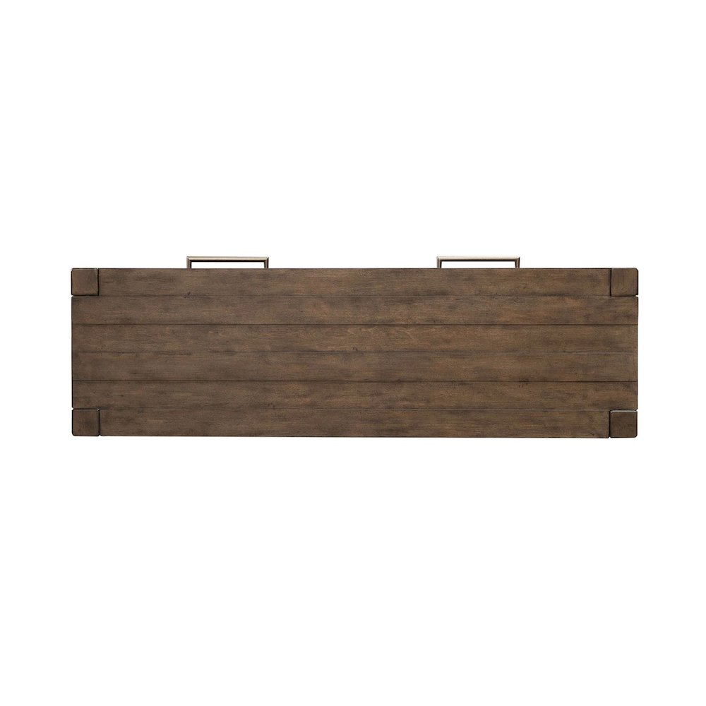 Broadmore Living Room Console Table - Cobblestone Brown