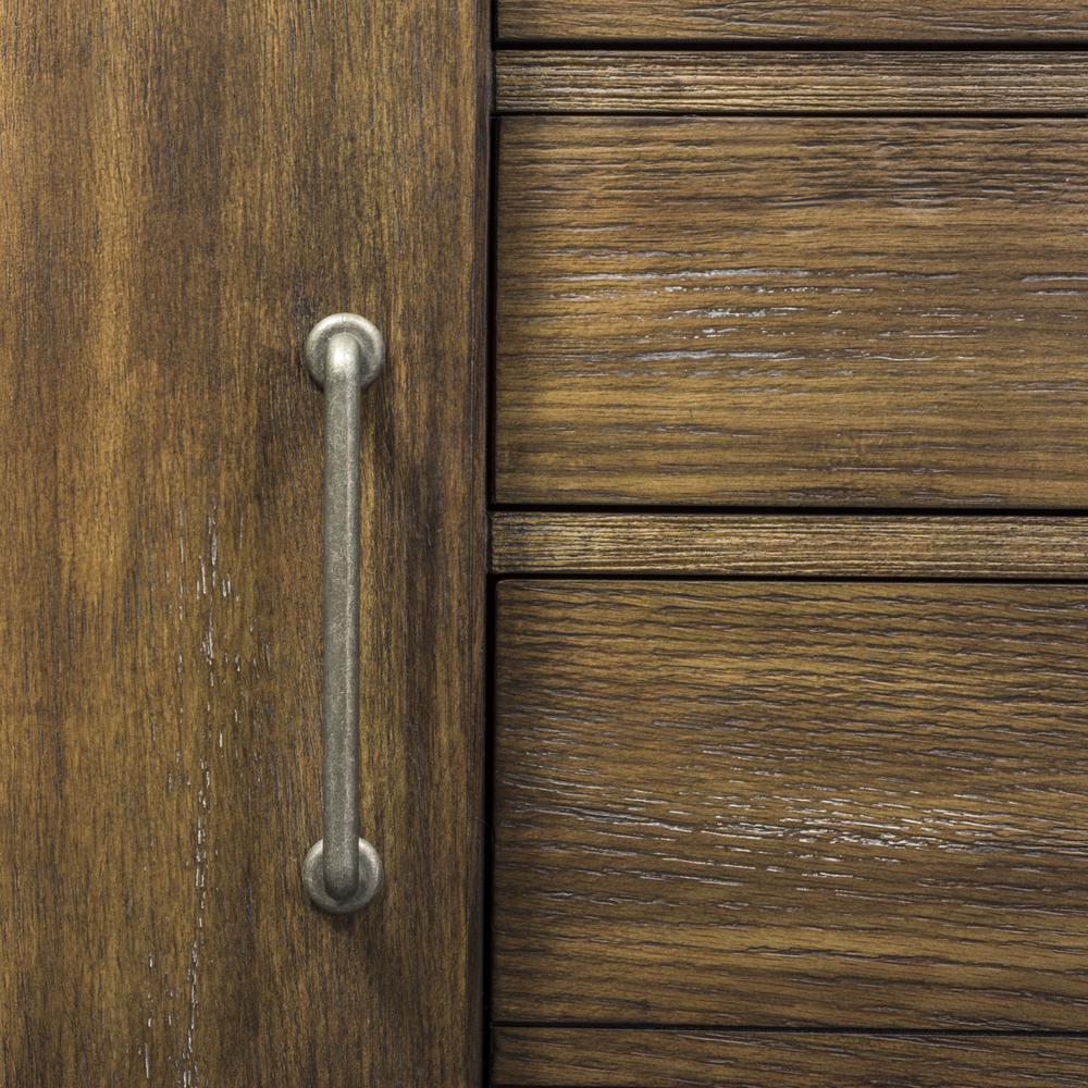 Stone Brook Computer Credenza in Rustic Saddle