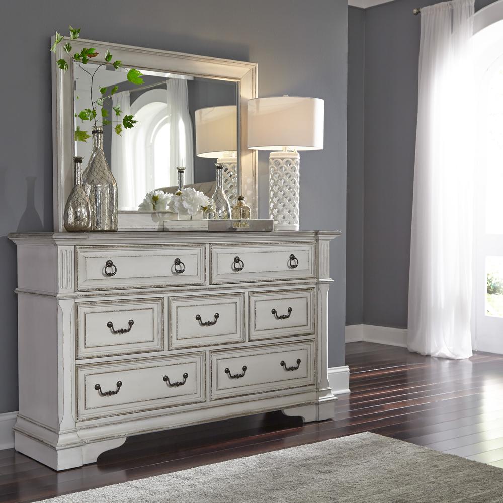 Abbey Park Mirror in Antique White