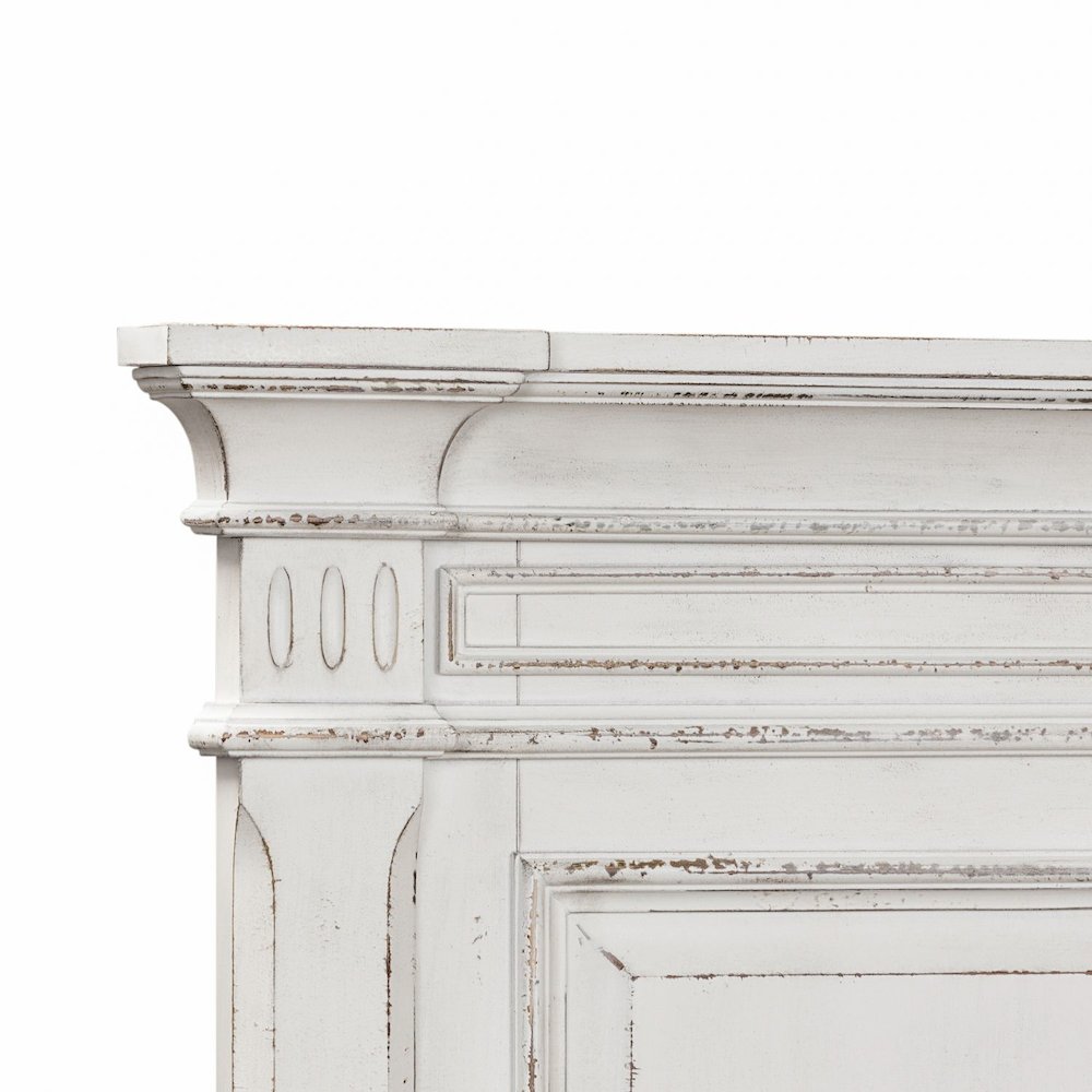 Abbey Park King California Panel Bed in Antique White