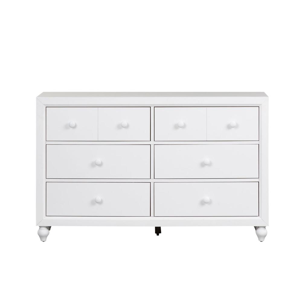 Cottage View 6 Drawer Dresser in White