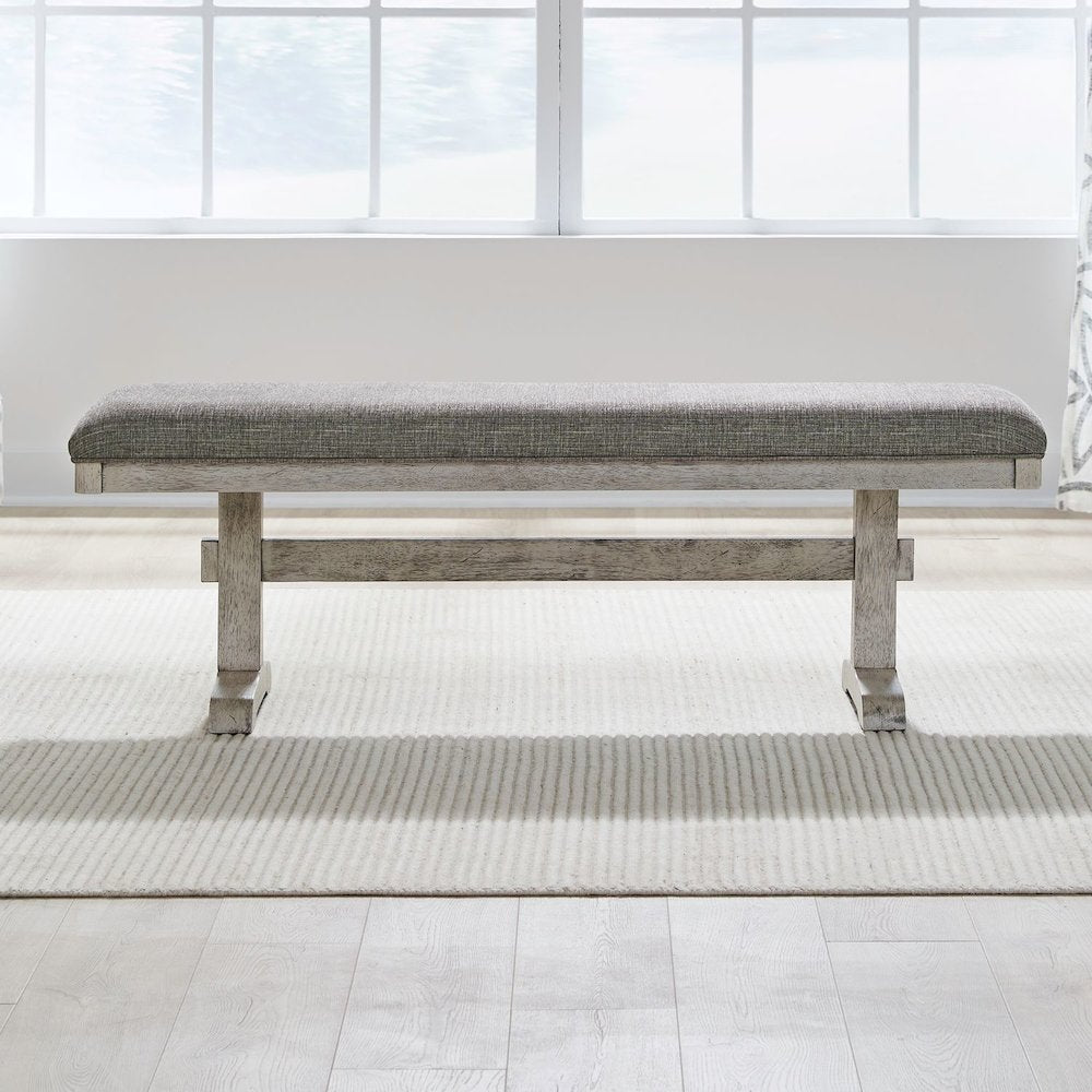 Hallendale Uph Dining Bench (RTA) - Gravel Wash