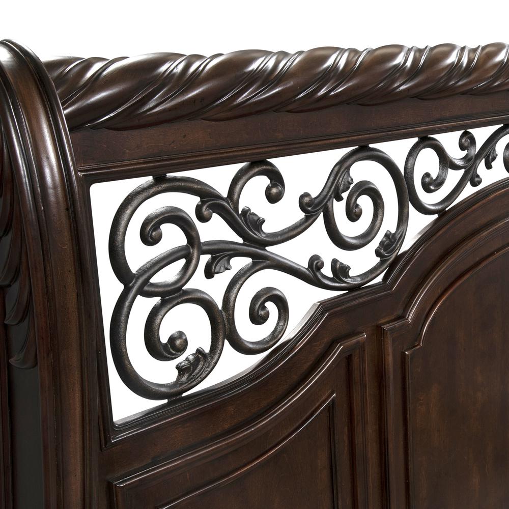 Arbor Place King Sleigh Bed in Brownstone
