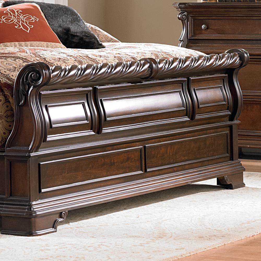 Arbor Place Queen Sleigh Bed in Brownstone