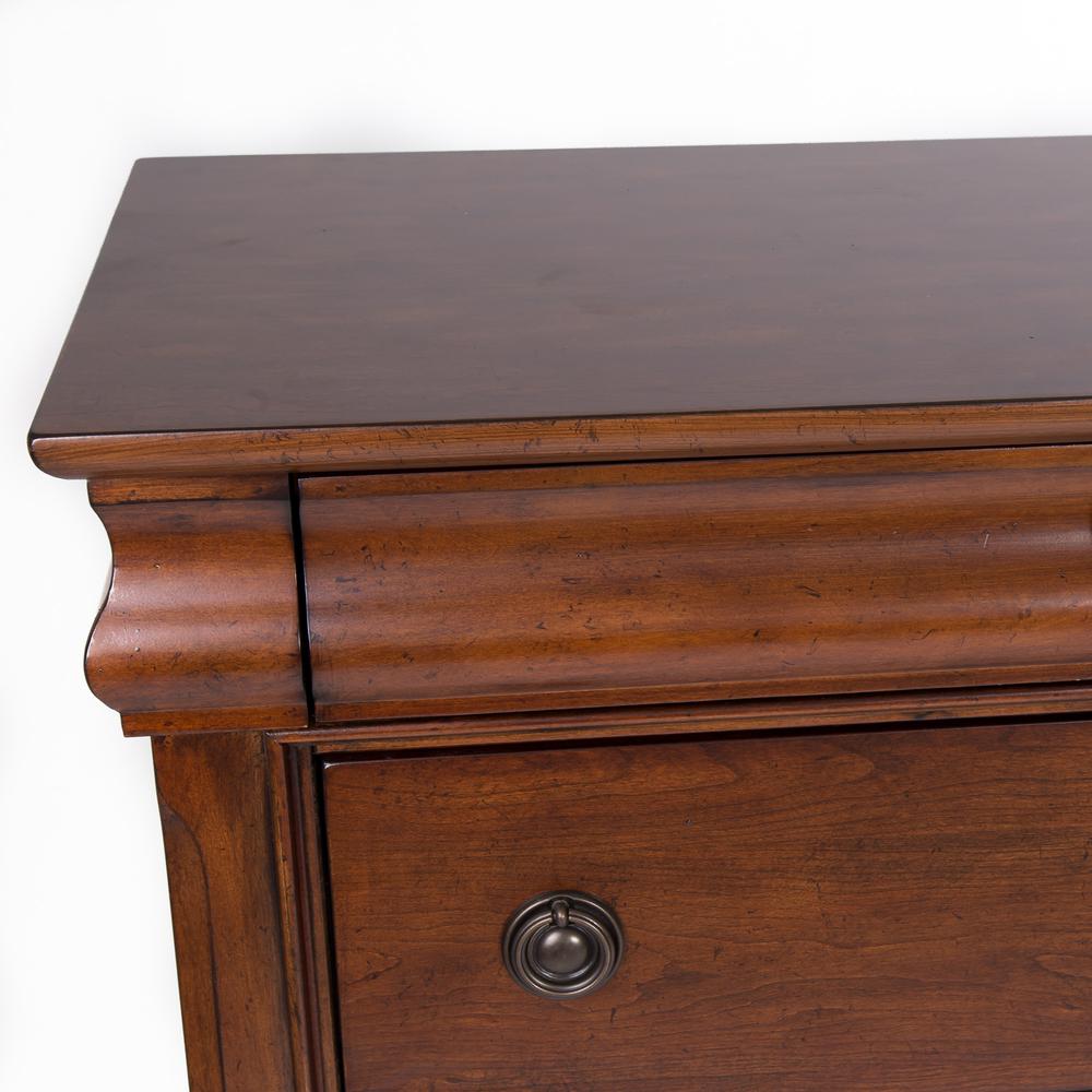 Rustic Traditions Dresser & Mirror in Rustic Cherry