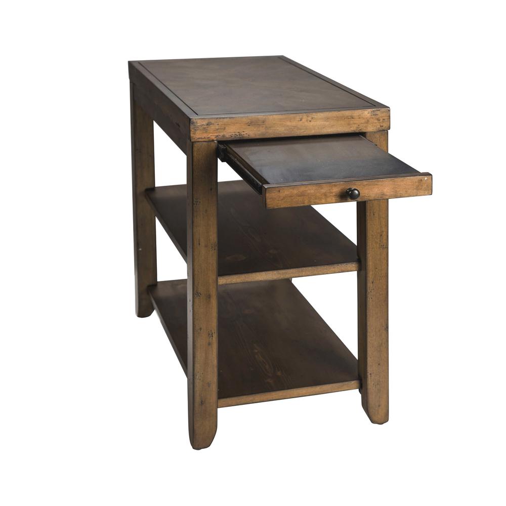Mitchell Chair Side Table in Nutmeg
