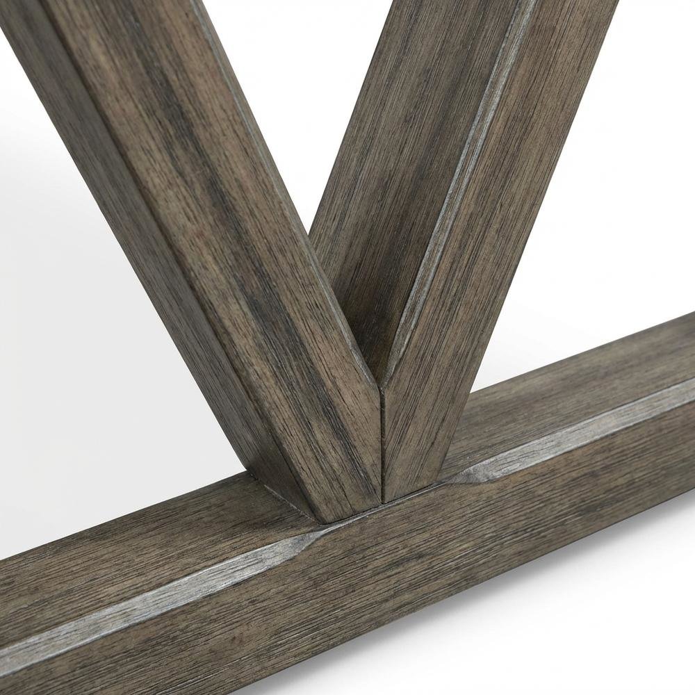 Rustic Saddle Wood Laptop Desk, Transitional Style, Solid Acacia Construction
