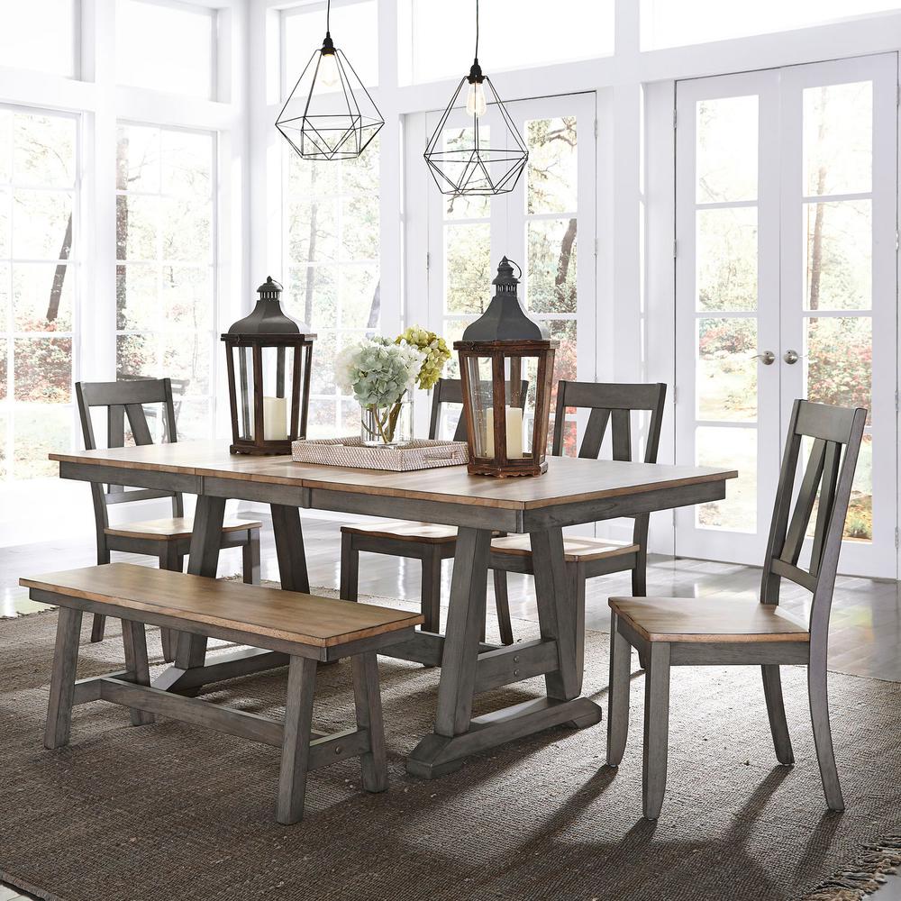 Lindsey Farm Backless Bench (RTA) in Gray