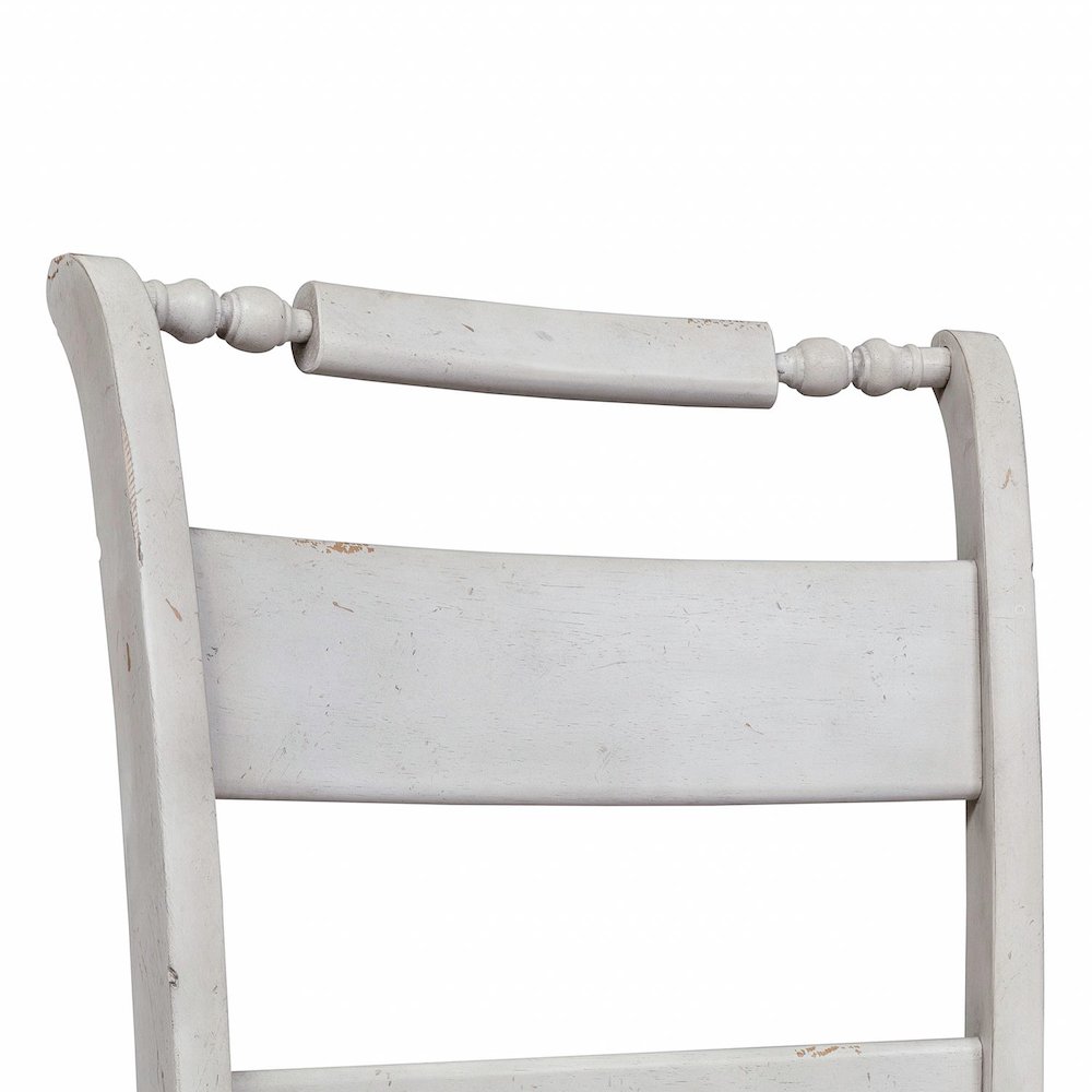 Slat Back Side Chair (RTA)-Set of 2 Traditional White