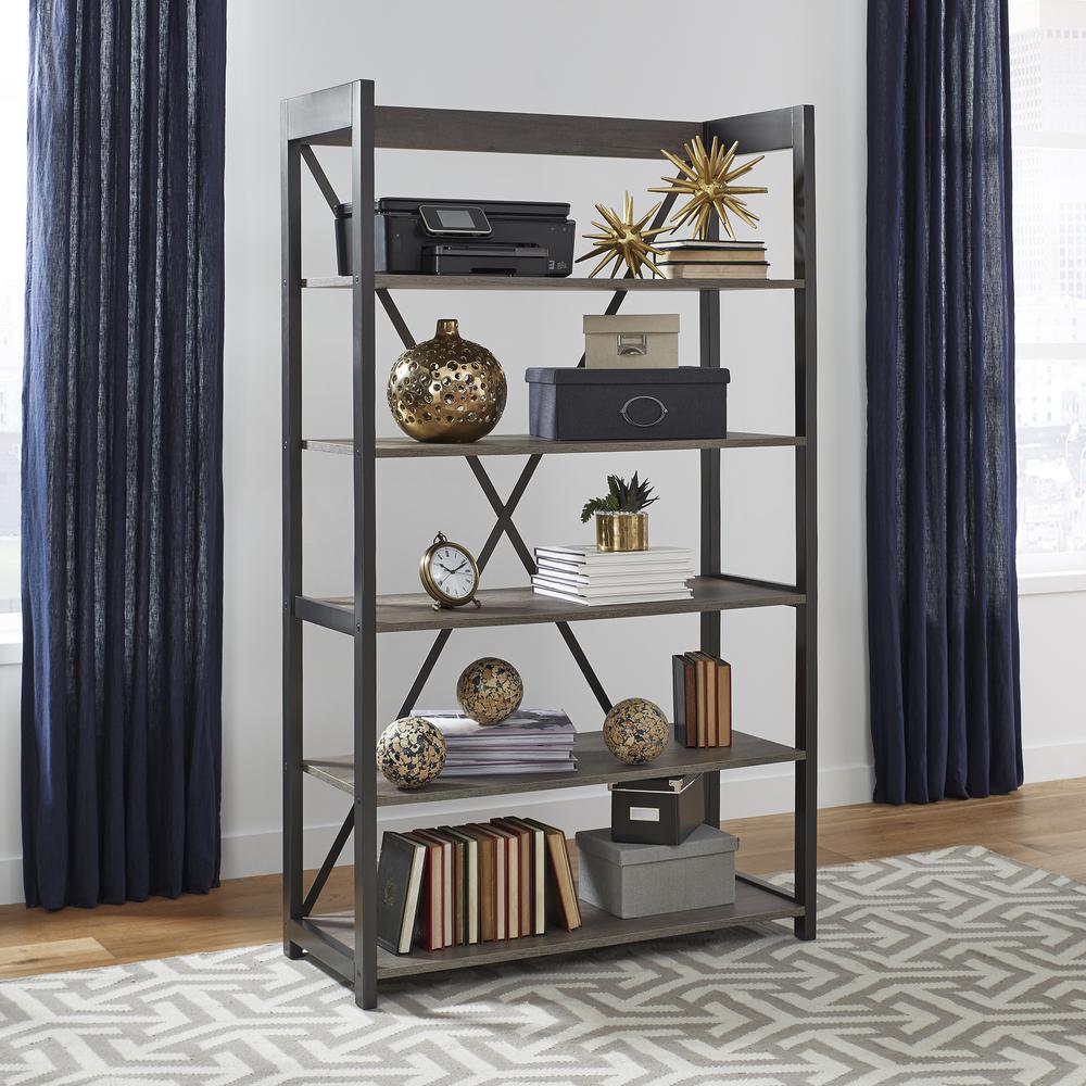 Tanners Creek Bookcase in Graystone