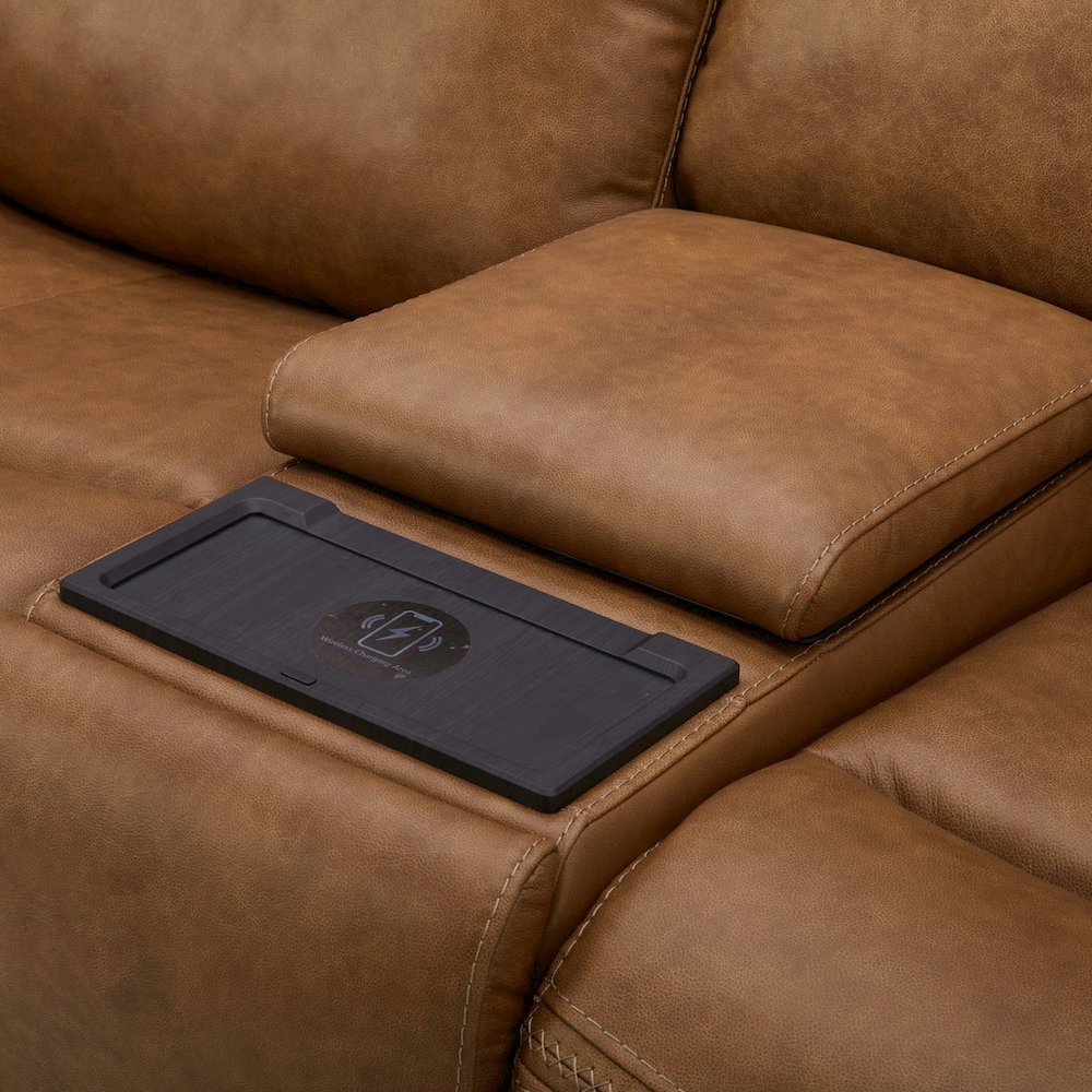 Dual Reclining Loveseat w/ Console, Power Headrest, Lumbar with Zero Gravity