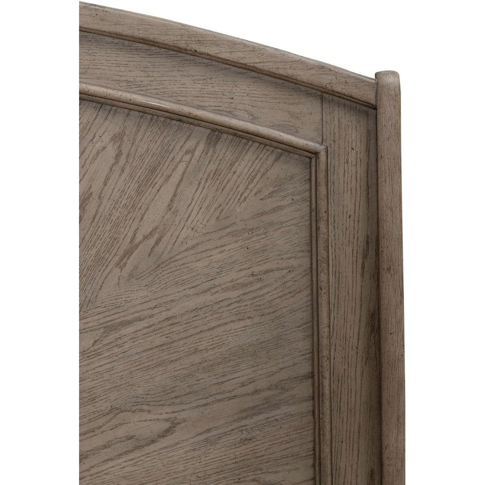 Avalon Queen Panel Headboard with Oak Wood Frame - Burnished Beige