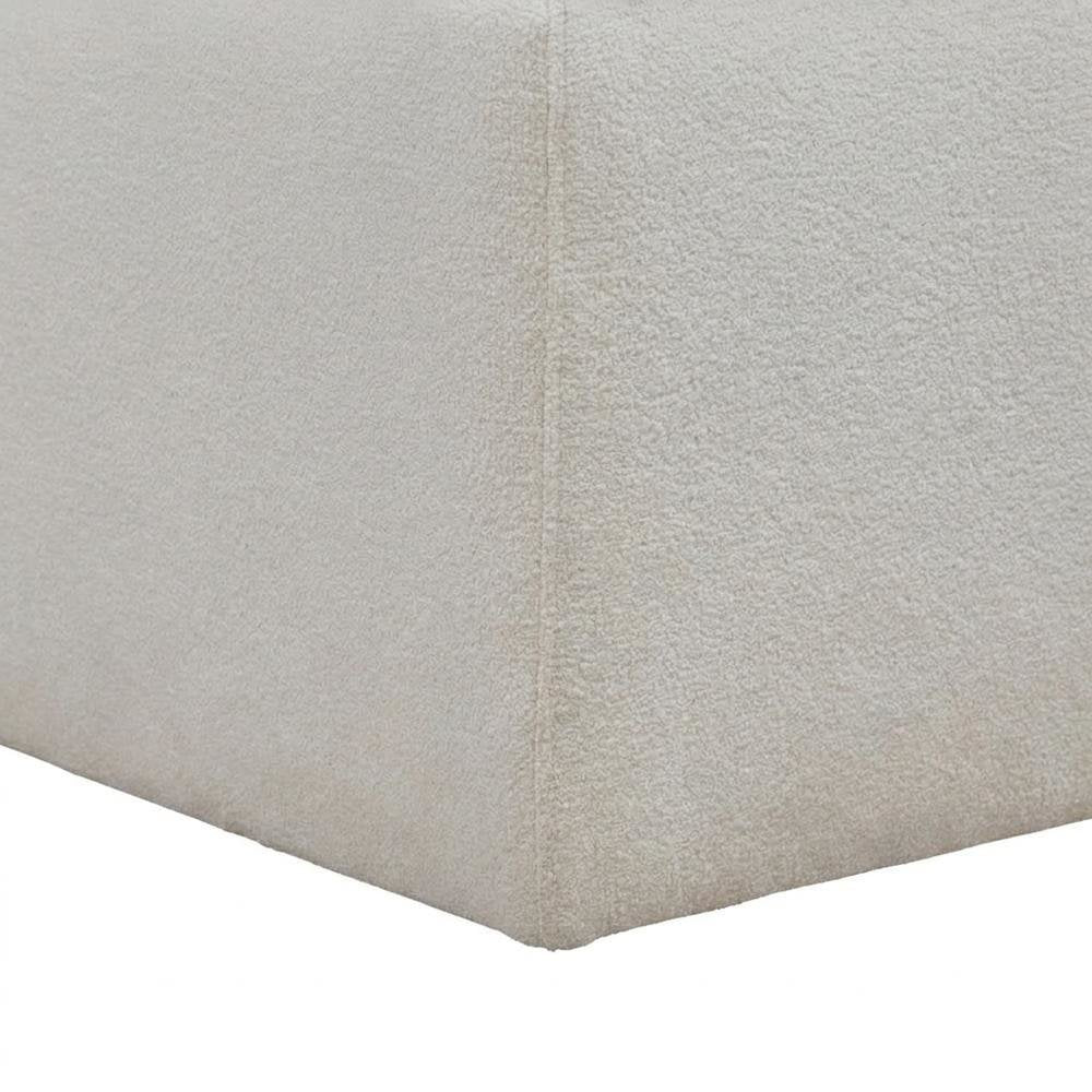 Solid Wood Upholstered Accent Dining Chair with Castors, Eclectic Style, White