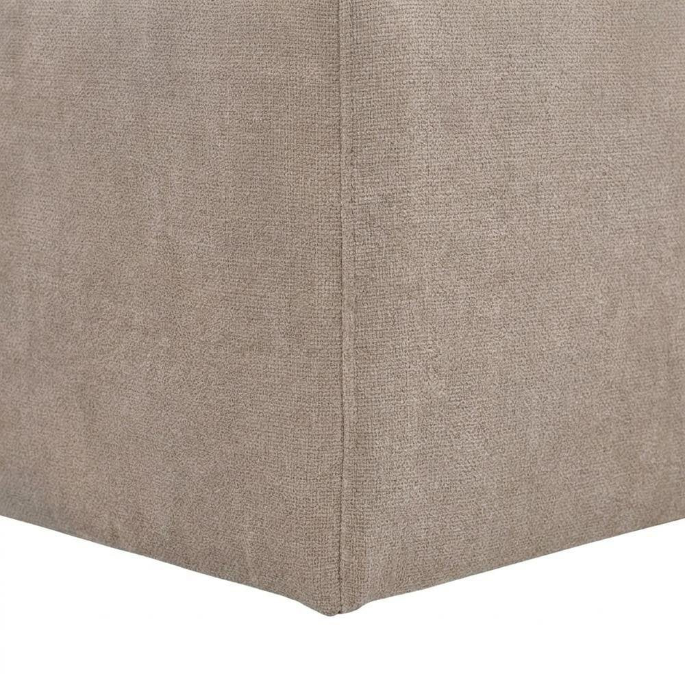 Solid Wood Upholstered Accent Dining Chair with Castors, Eclectic Style, Brown