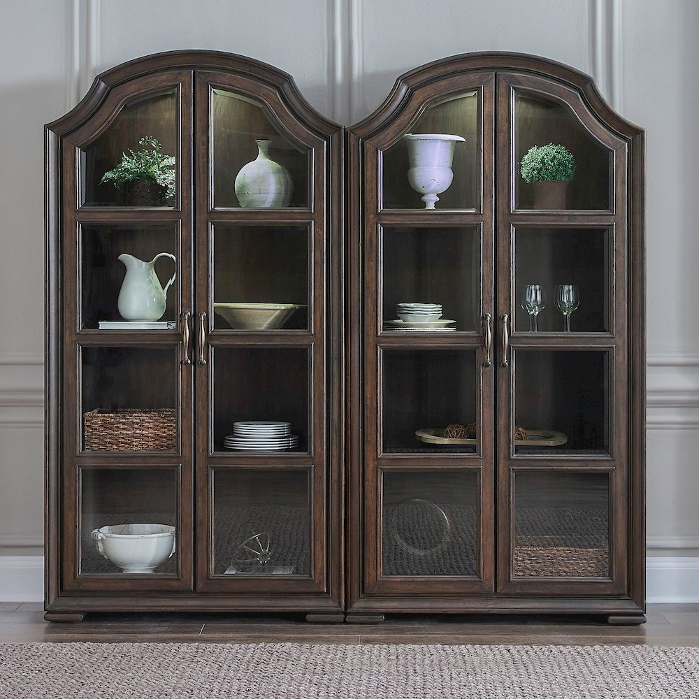 Providence Park 2 Piece Bunching Cabinet Set for Dining Room - Chateau Brown