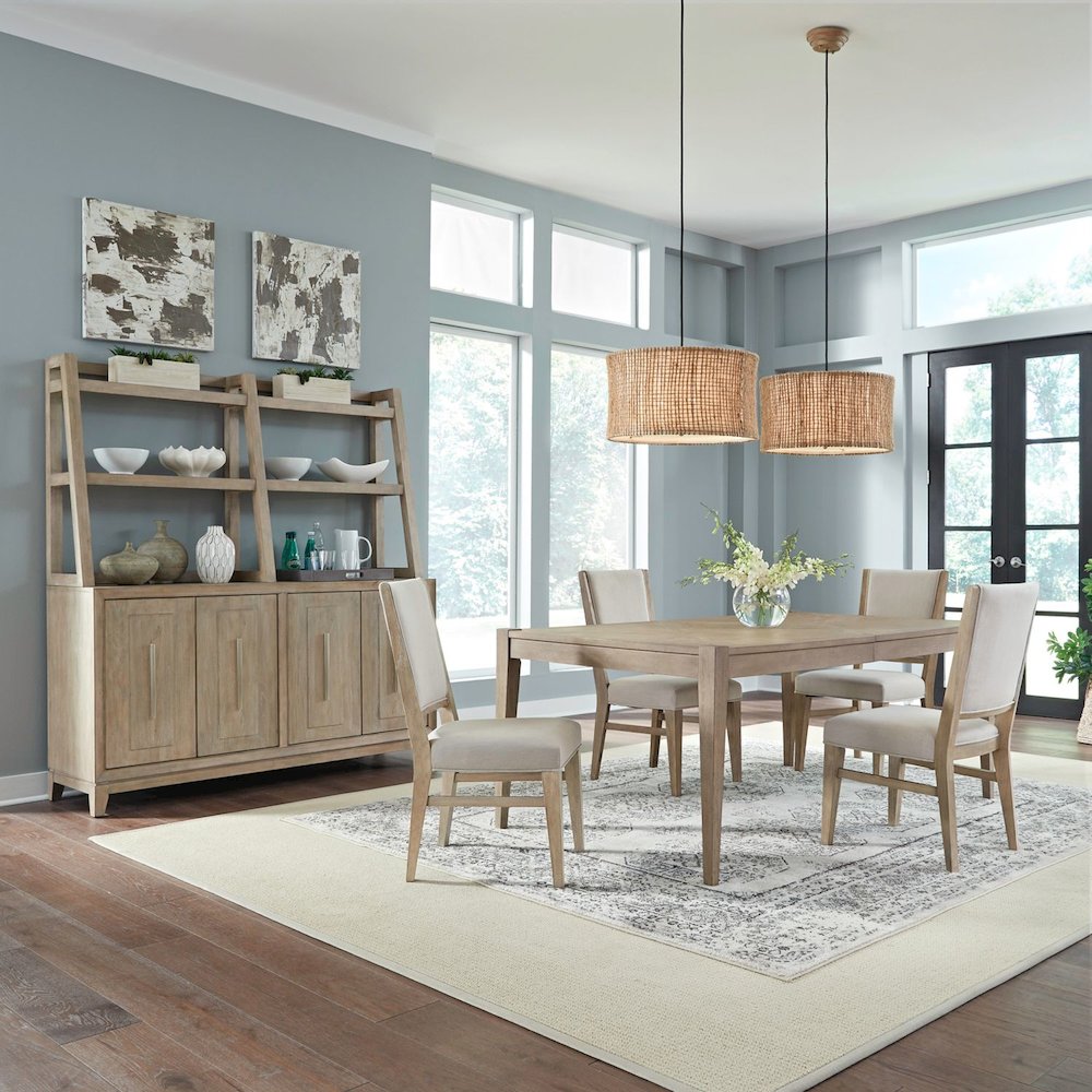 Brentwood 5 Piece Rectangular Table Set - Sandstone
