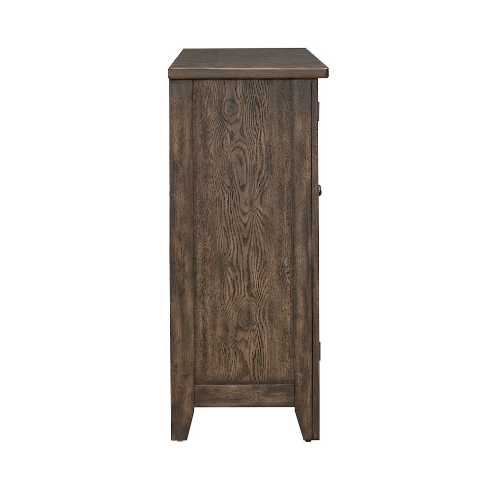Midland Falls Buffet - Rustic Brown Wood