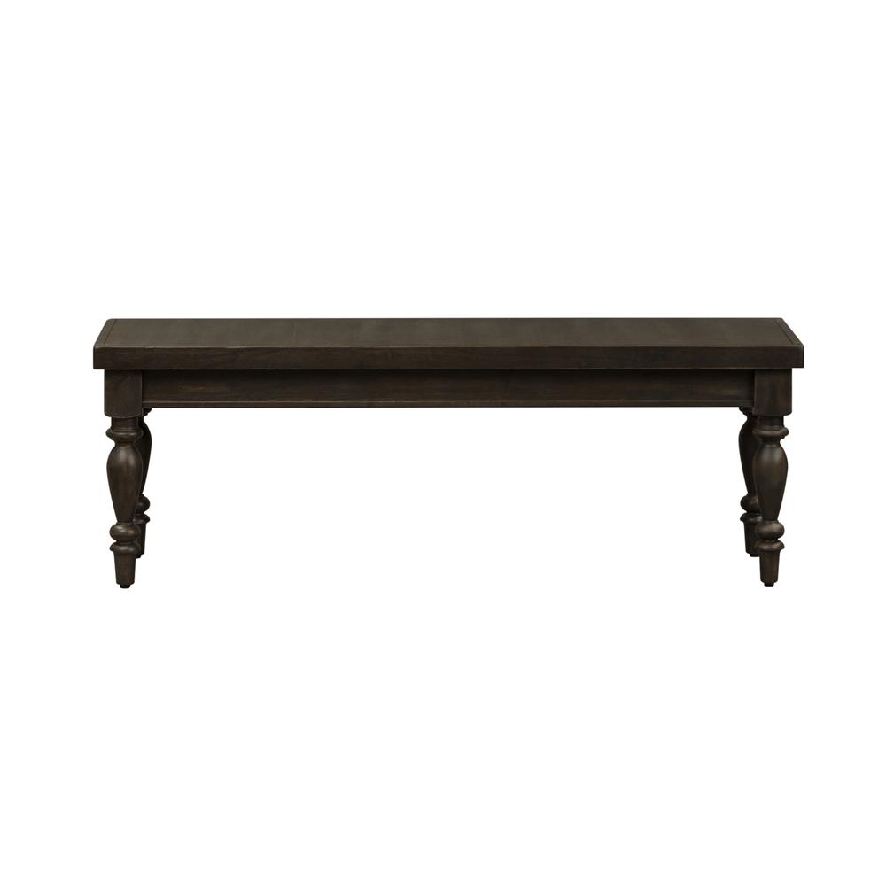6 Piece Trestle Table Set in Chalkboard Finish