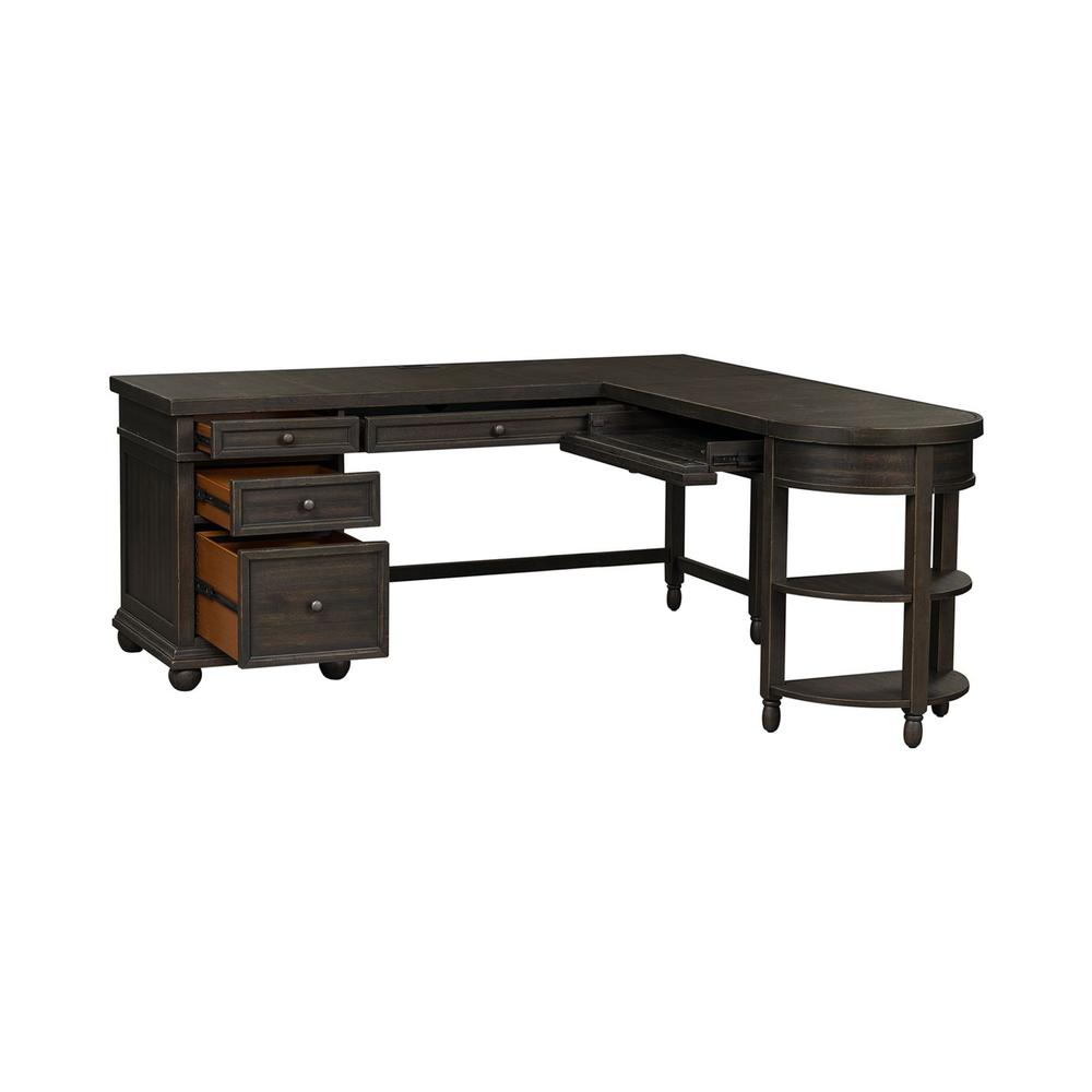 Harvest Home Optional L Shaped Desk Set in Chalkboard