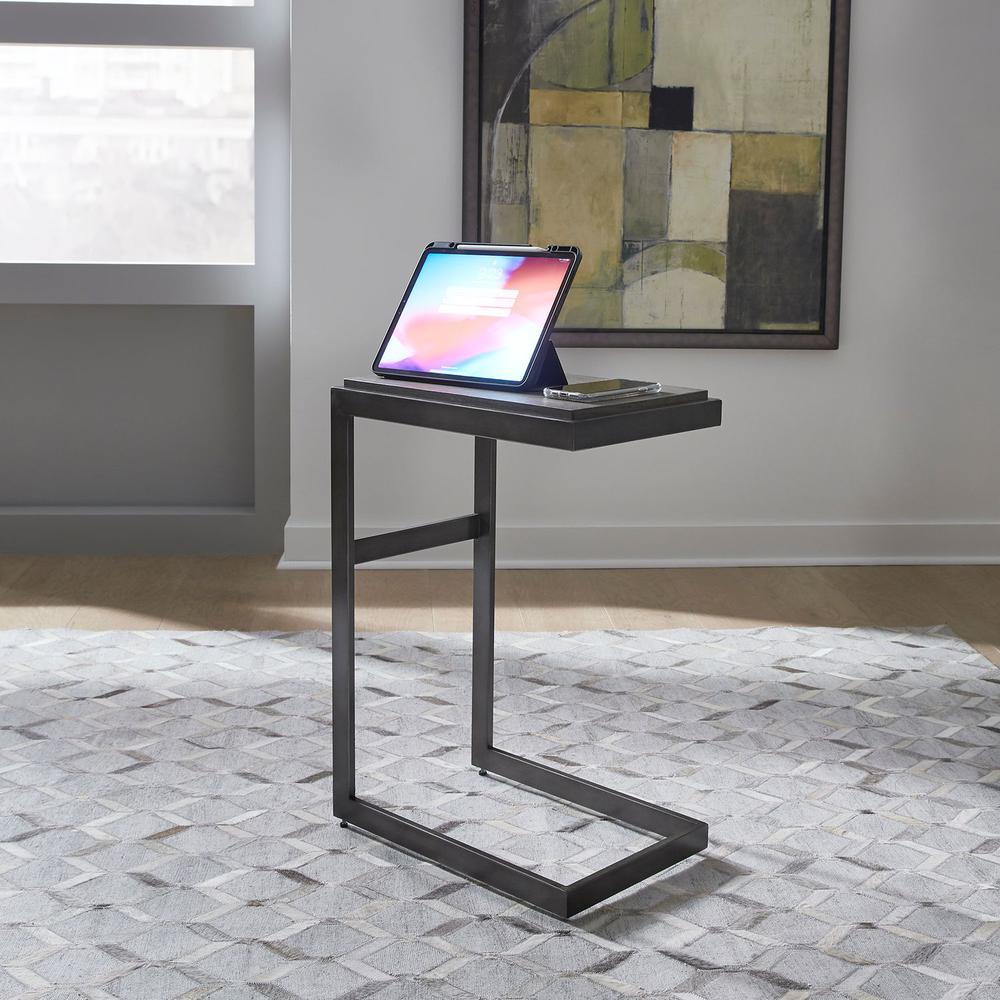 Modern View Laptop Table in Gauntlet Gray