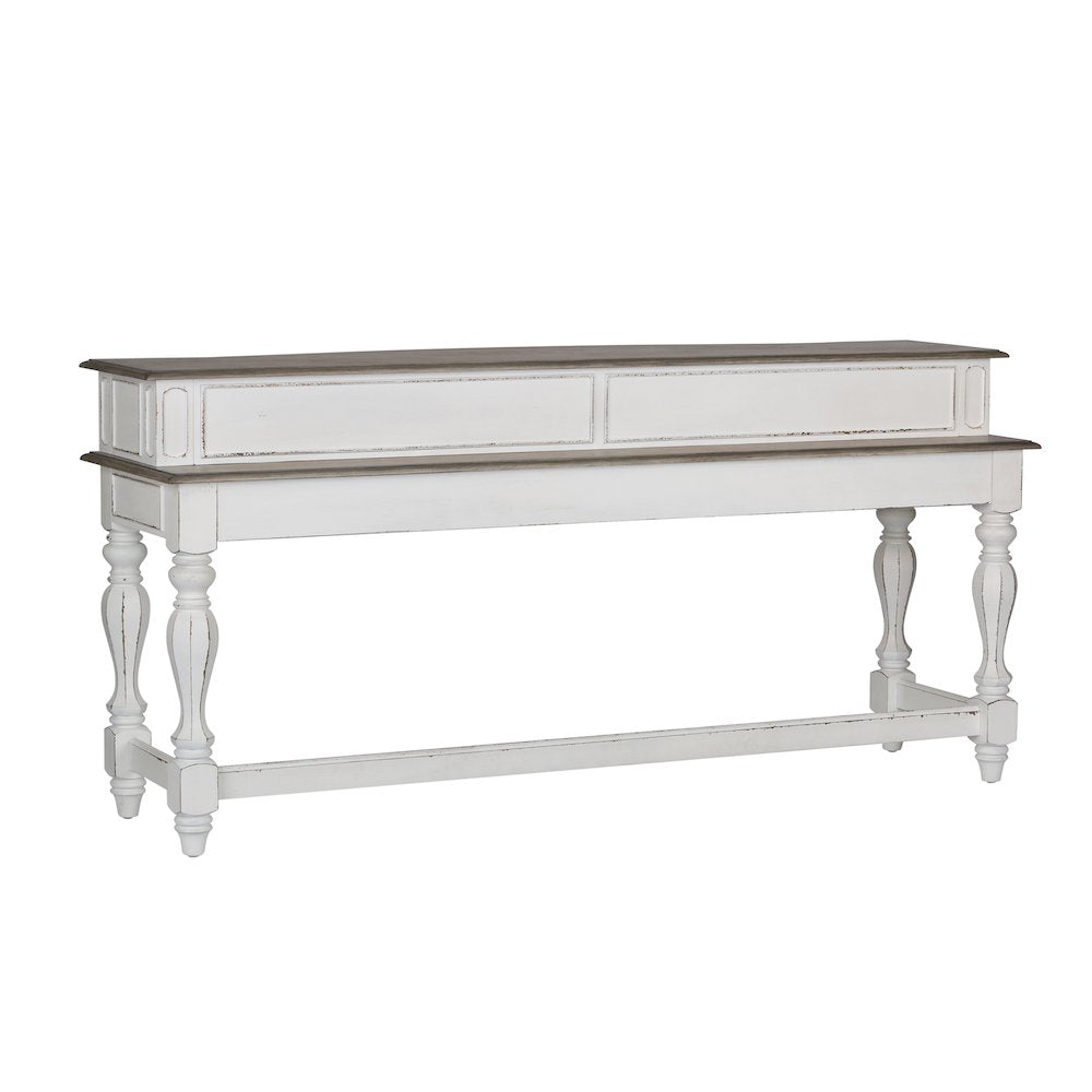 Magnolia Manor 4 Piece Console Set (1-Console 3-Stools)