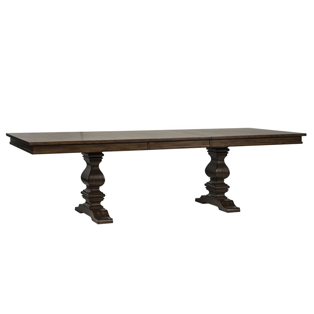 Armand Trestle Table in Antique Brownstone