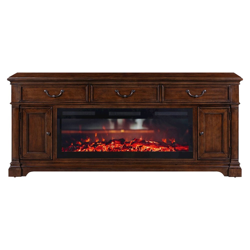 Arden Road Heated LED Fireplace TV Consoles 84 Inch - Satin Cherry