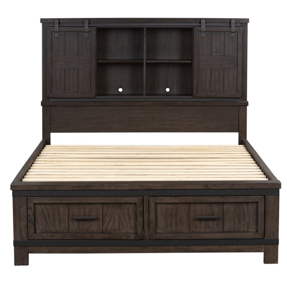 Thornwood Hills King Bookcase Bed, Dresser & Mirror, Chest
