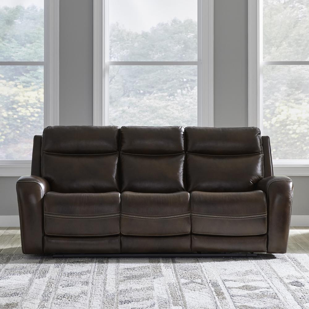 Power Three Seat Dual Reclining Sofa, Power Headrest and Zero Gravity