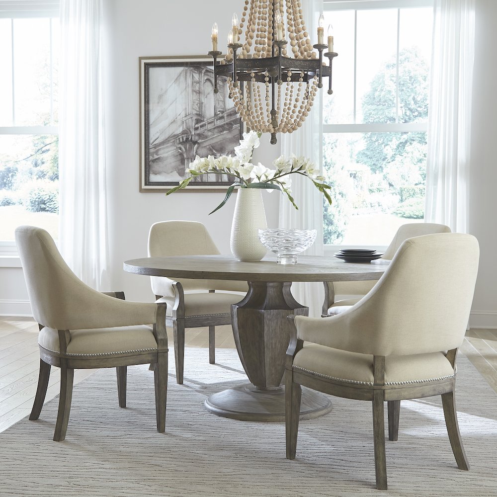 Westfield Westfield Opt 5 Piece Pedestal Table Set - Havana Brown