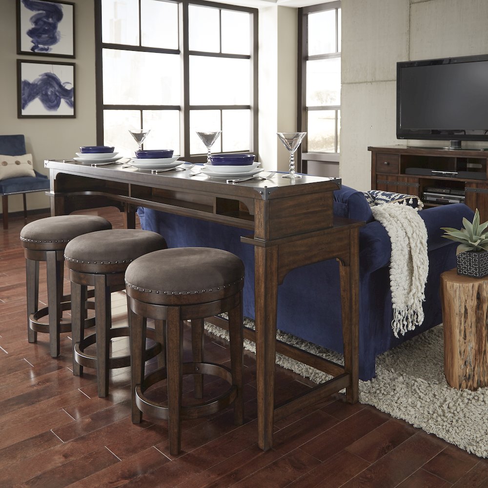 Aspen Skies 4 Piece Console Set (1-Console 3-Stools)