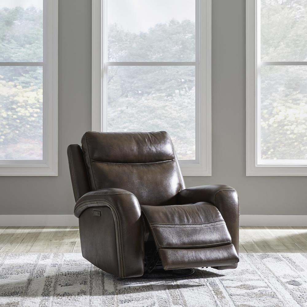 Blair Power Recliner, Power Headrest and Zero Gravity in Cognac Leather