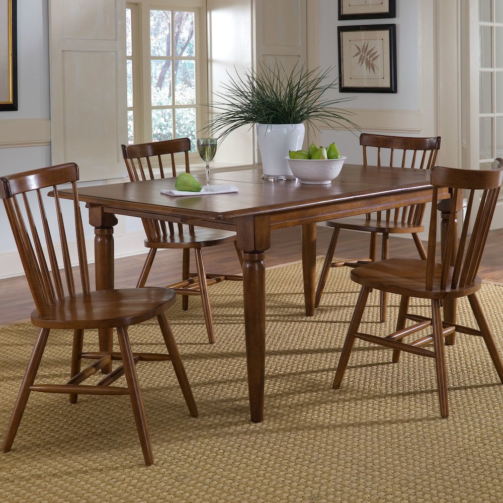 Creations 5 Piece Butterfly Leaf Set in Rubberwood Solids