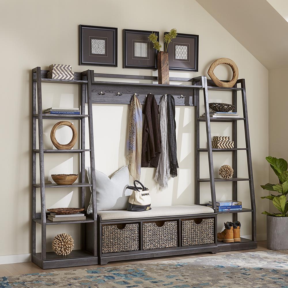 Mill Creek Wall Unit Rubberwood Solids w/ Split Heart White Oak Veneers