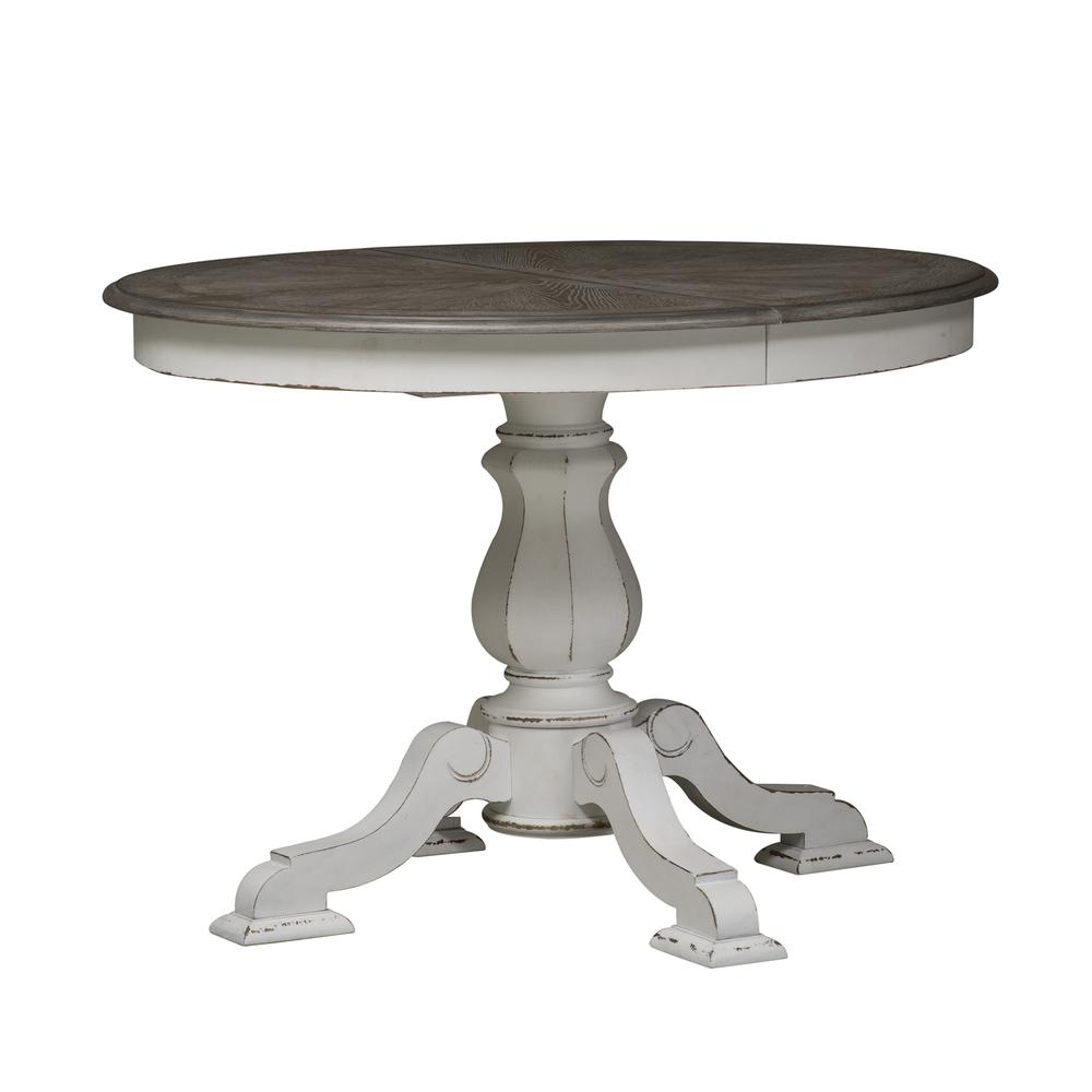 Magnolia Manor Pedestal Table in Antique White