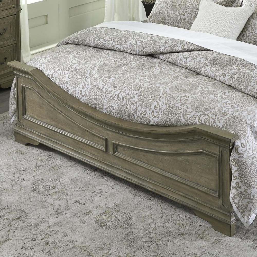 Magnolia Manor King Panel Bed in Weathered Bisque