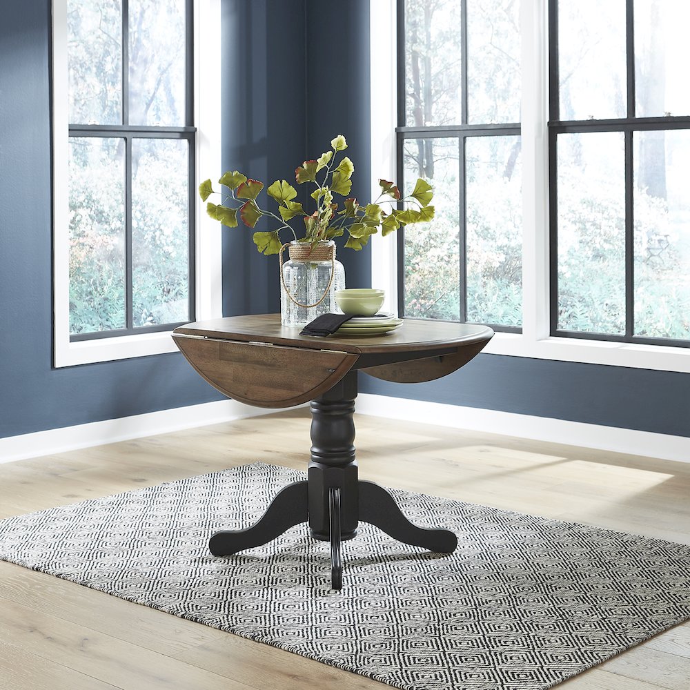 Carolina Crossing Drop Leaf Table Set in Rubberwood Solids