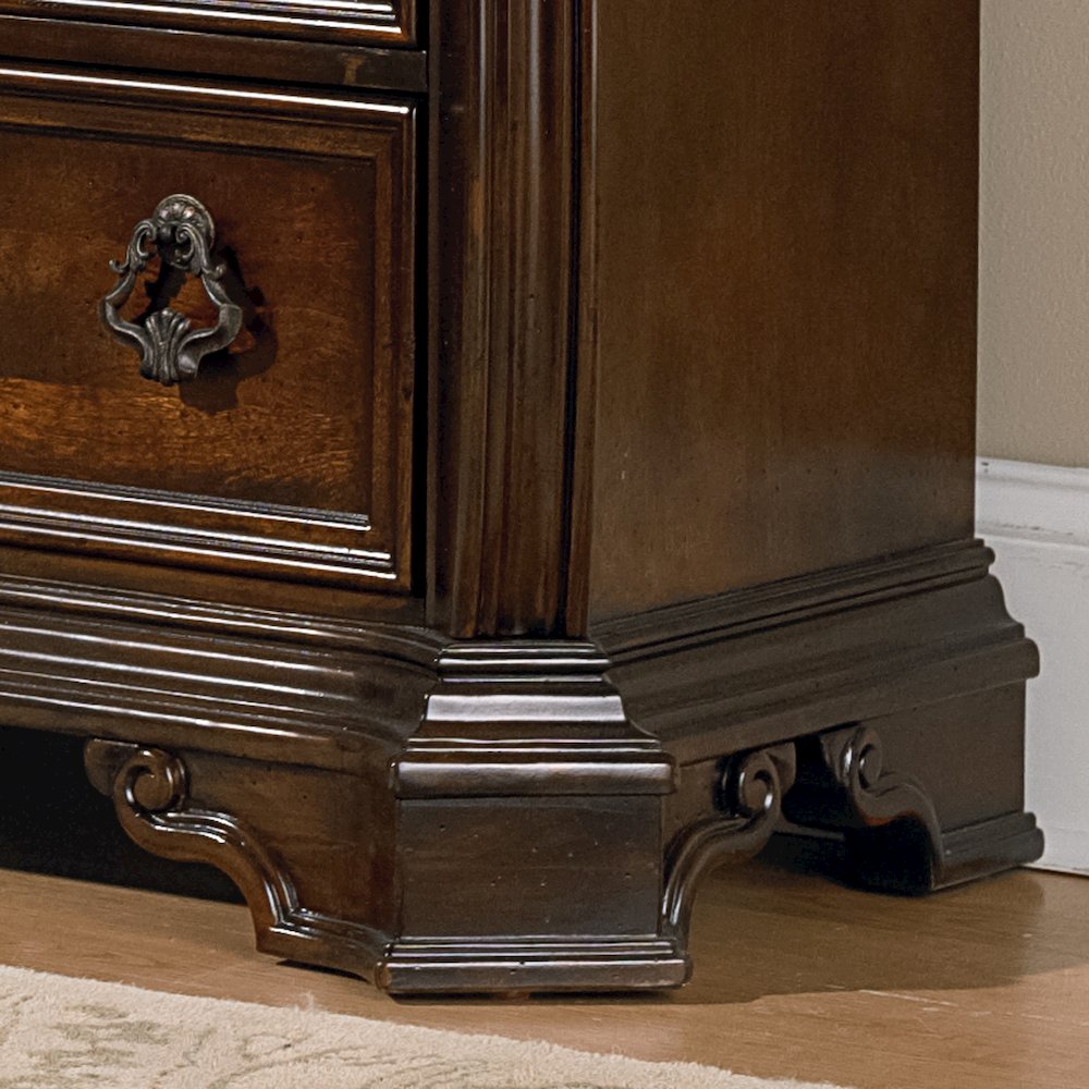 Arbor Place Queen Sleigh Bed, Dresser & Mirror, Chest