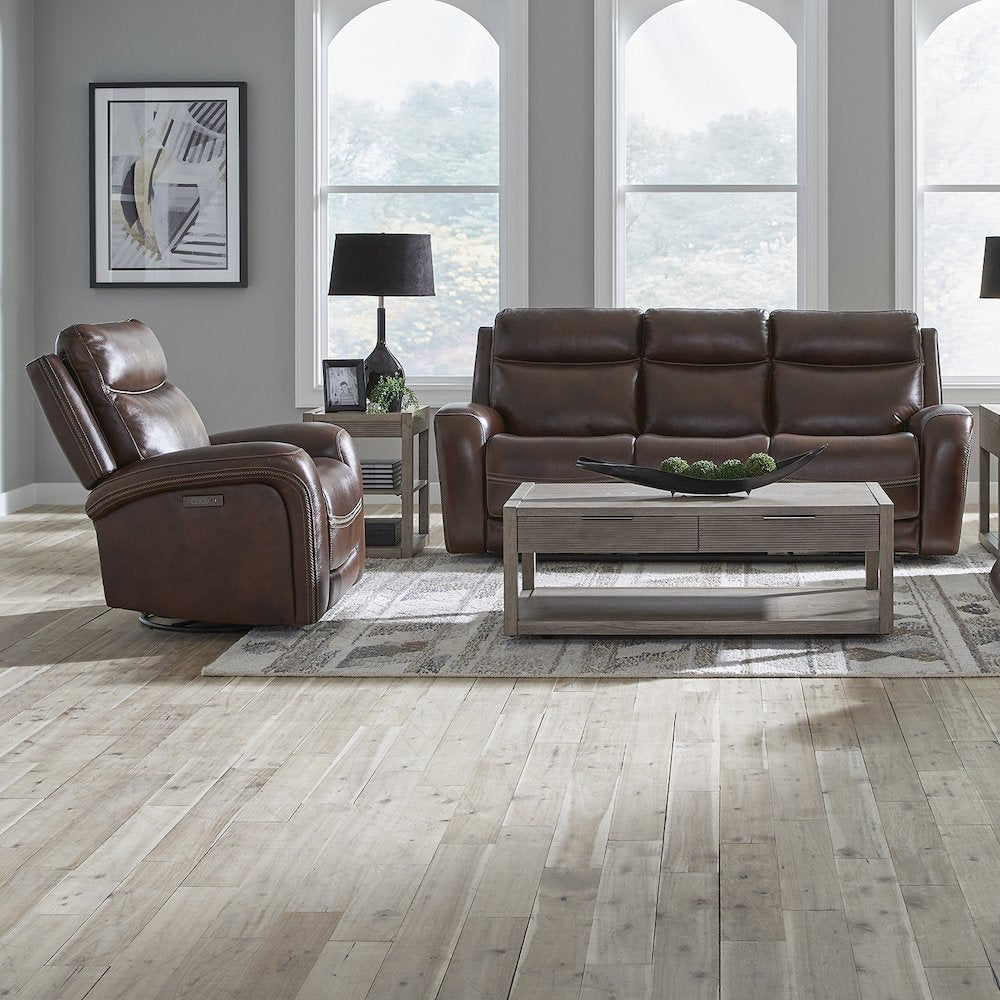 Blair Blair Sofa & Recliner - Cognac Leather