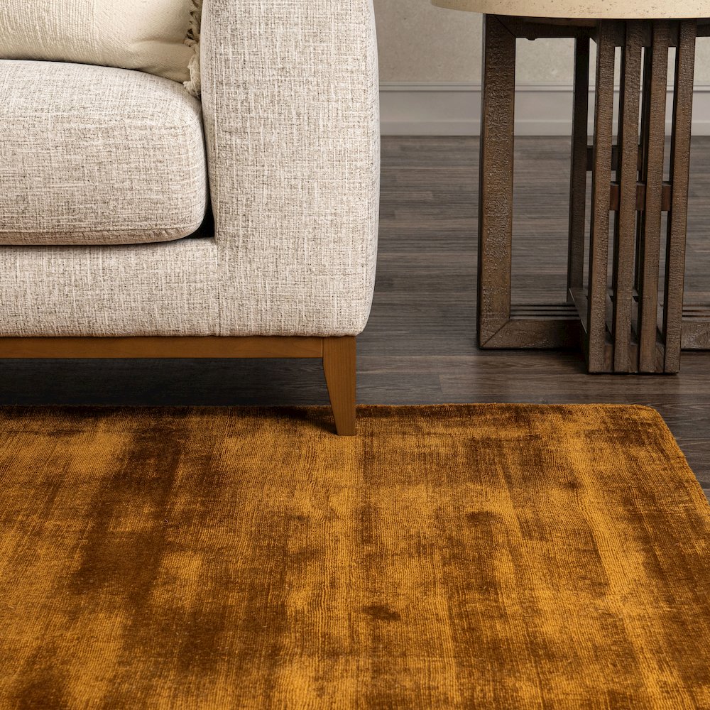 Berlin Distressed Handwoven Fabric Area Accent Rug